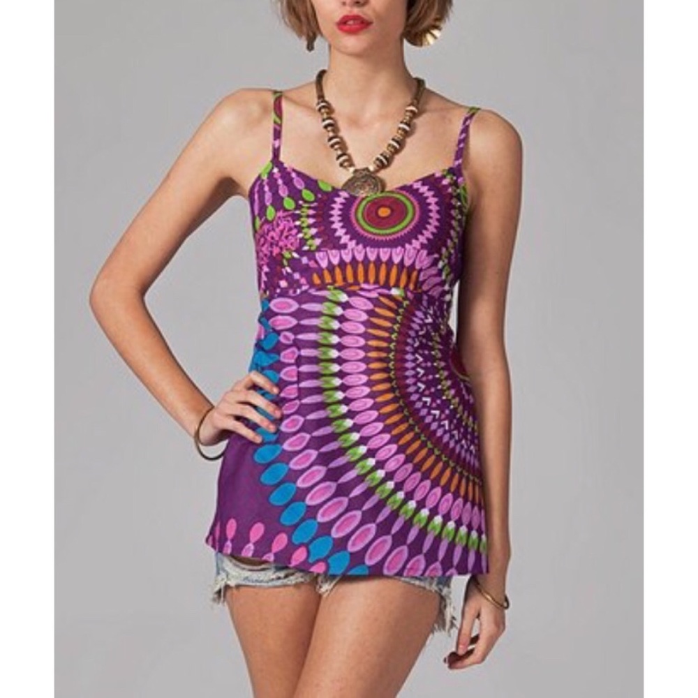 Colorful Abstract Print Cami Size S/M